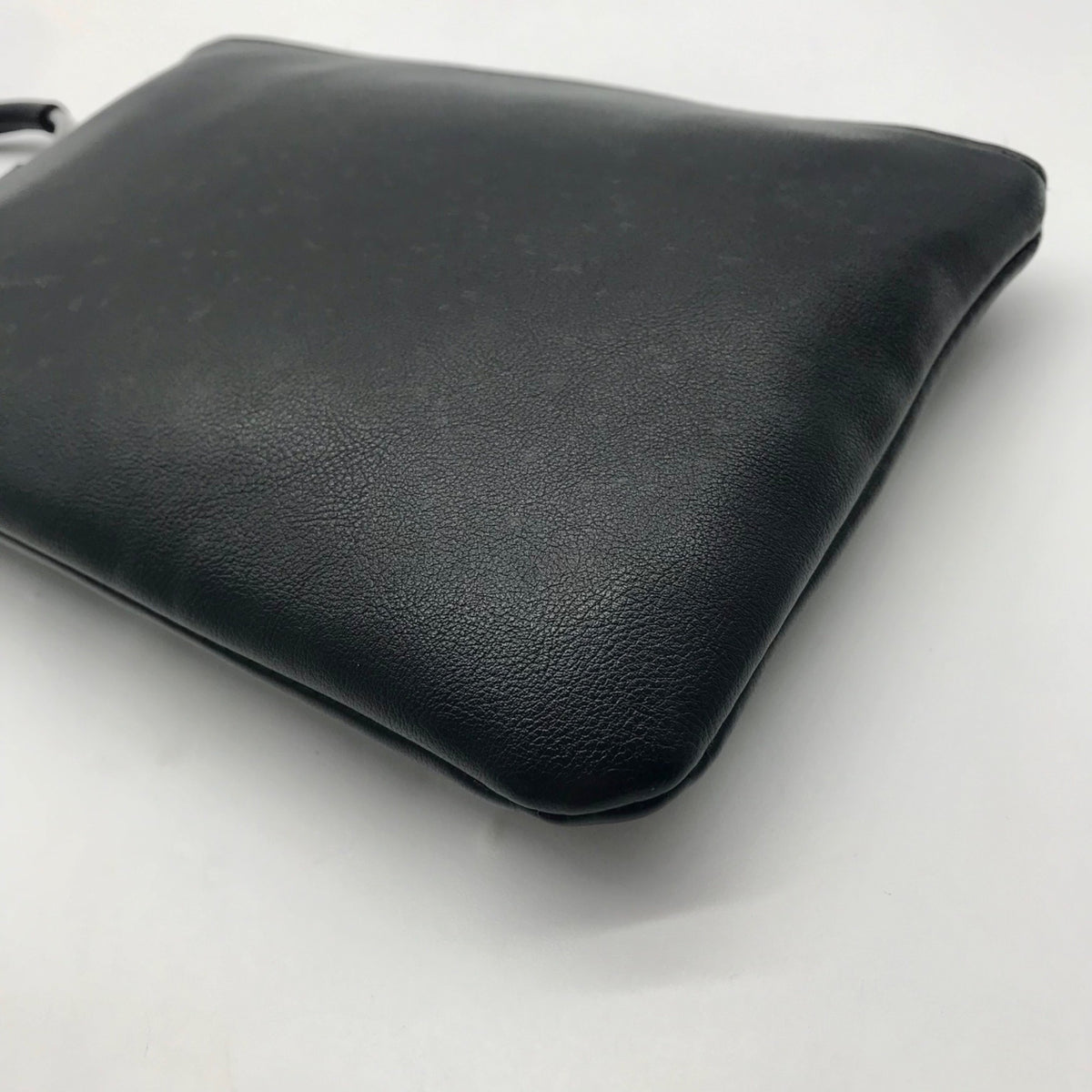 I.N.C. Black Faux Leather Charlii Bangle Crossbody Bag