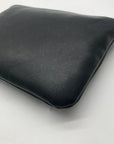 I.N.C. Black Faux Leather Charlii Bangle Crossbody Bag