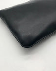 I.N.C. Black Faux Leather Charlii Bangle Crossbody Bag
