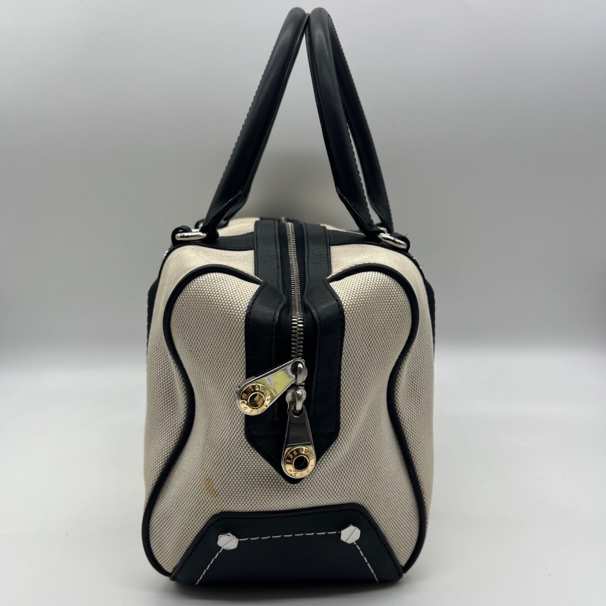 Herni Bendel Beige Weekender Satchel Bag