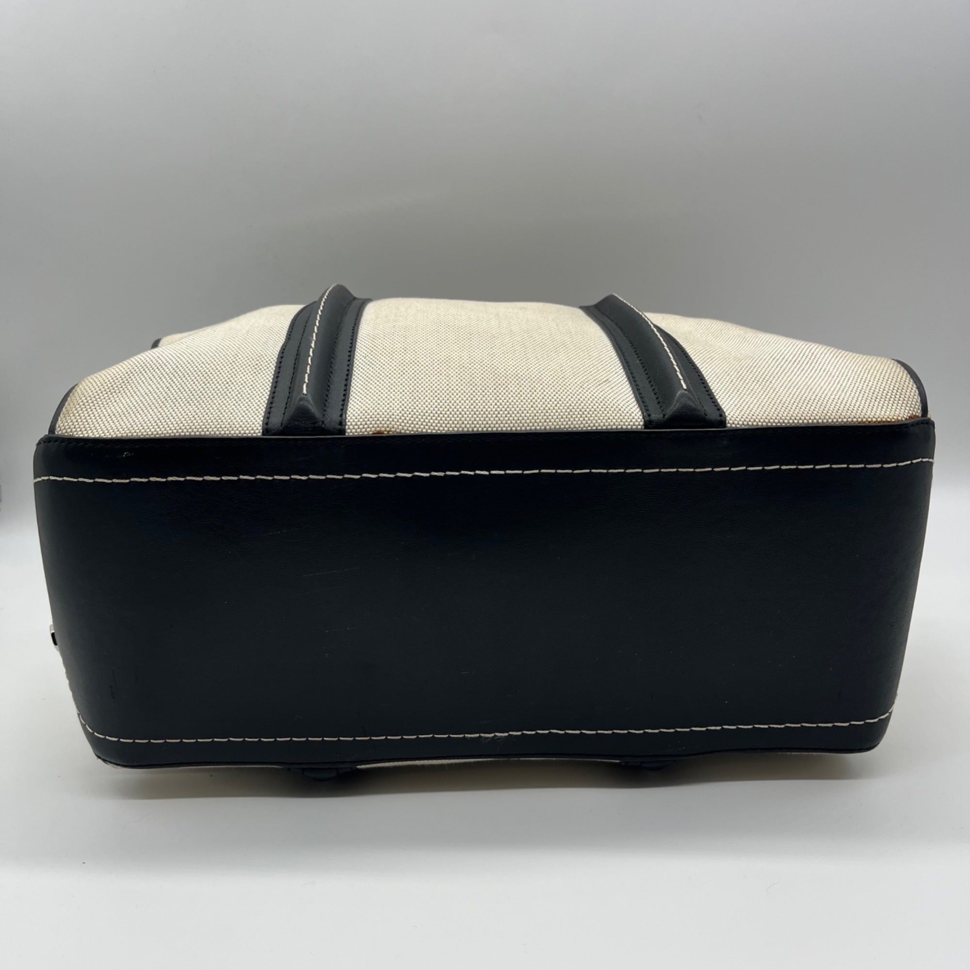 Herni Bendel Beige Weekender Satchel Bag