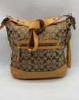 Coach Beige Vintage Y2K Signature Canvas Slim Shoulder Bag-9349