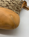 Coach Beige Vintage Y2K Signature Canvas Slim Shoulder Bag-9349