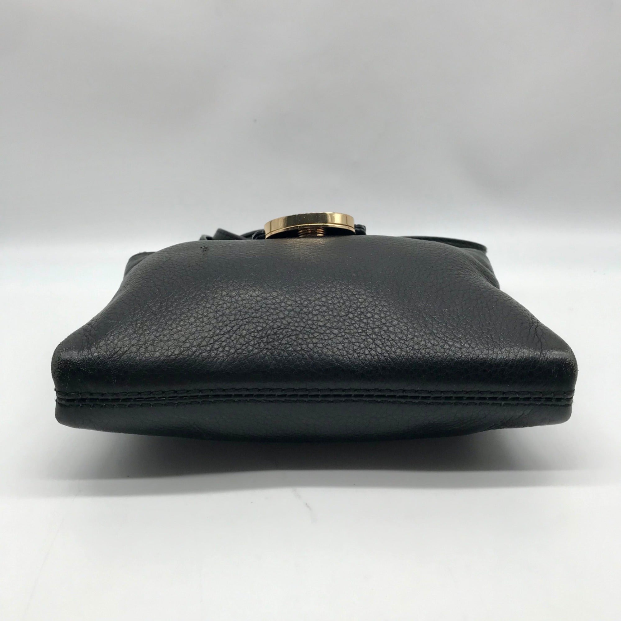 Michael Kors Black Pebbled Leather Fulton Small Crossbody Bag