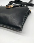 Michael Kors Black Pebbled Leather Fulton Small Crossbody Bag