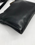Michael Kors Black Pebbled Leather Fulton Small Crossbody Bag