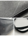 Tignanello Black Leather Pocket Shoulder Bag