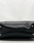 Tignanello Black Leather Pocket Shoulder Bag