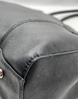 Tignanello Black Leather Pocket Shoulder Bag