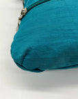 Baggallini Blue Nylon Big Zipper Crossbody Bag