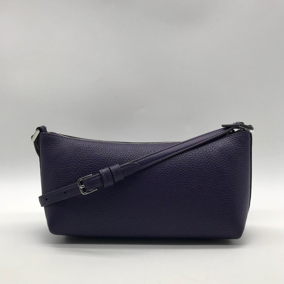 Kate Spade Dark Purple Pebbled Leather Mini Crossbody Bag
