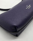Kate Spade Dark Purple Pebbled Leather Mini Crossbody Bag