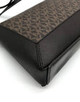 Michael Kors Chocolate Coated Canvas Sallie Crossbody