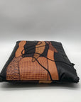 Valerie Black Patchwork Leather Clutch