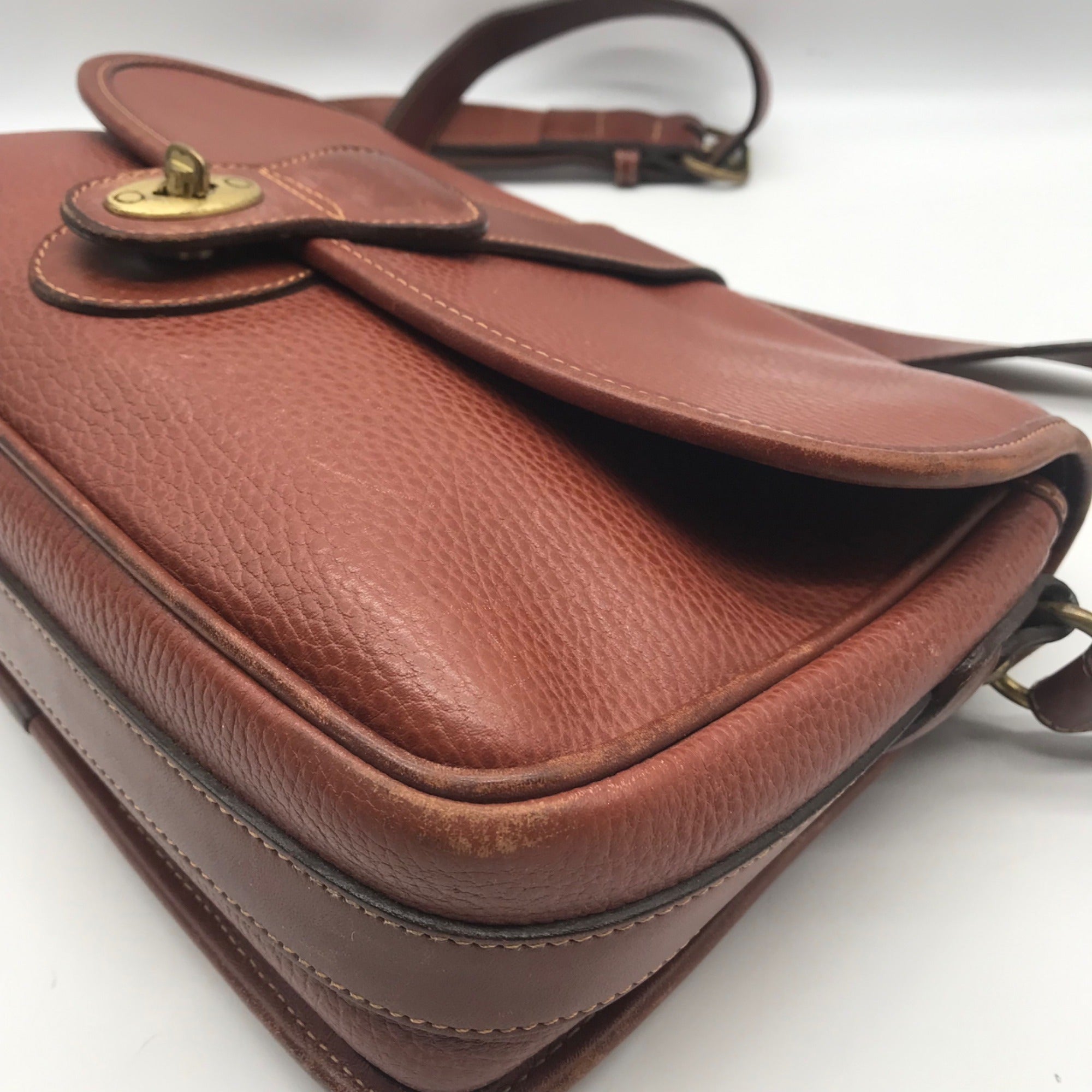 Vintage Coach Brown Leather Sheridan Mayfield Shoulder Bag