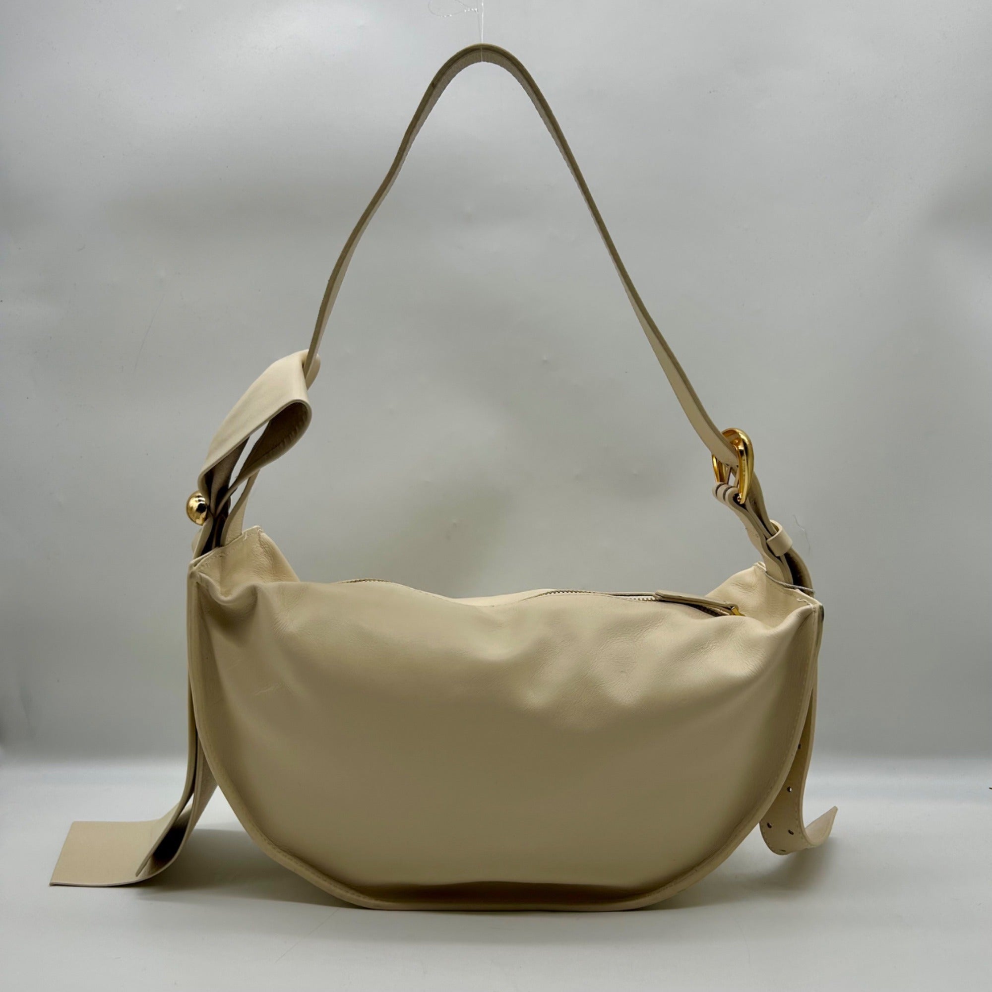 Arezzo Beige Leather Shoulder Bag