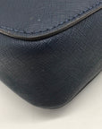 Michael Kors Navy Blue Leather Large Jet Set East West Crossbody Bag