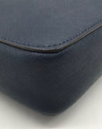 Michael Kors Navy Blue Leather Large Jet Set East West Crossbody Bag