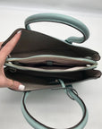 Kate Spade Sky Blue Leather Margaux Satchel Bag
