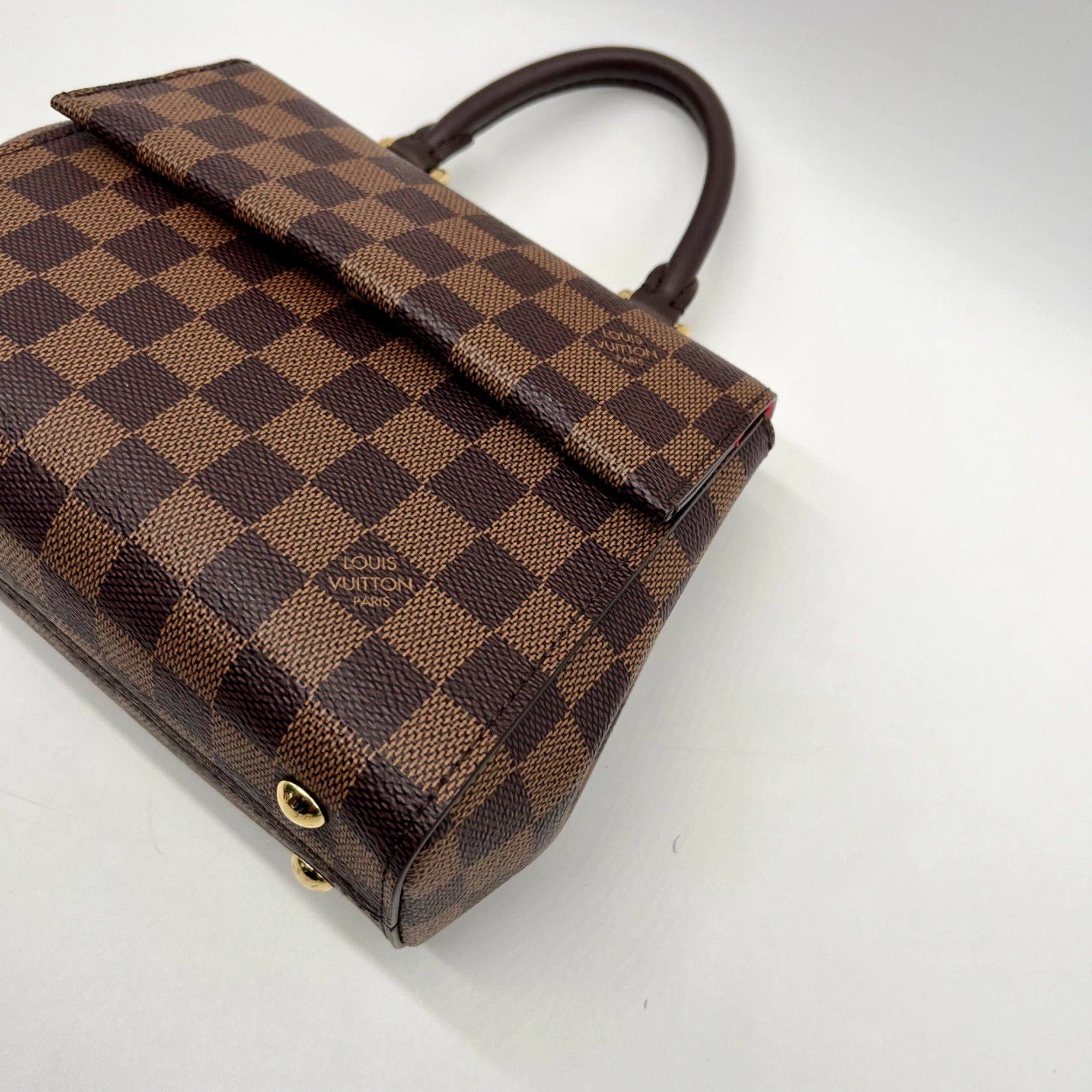 Louis Vuitton Damier Ebene Cluny Top Handle Satchel