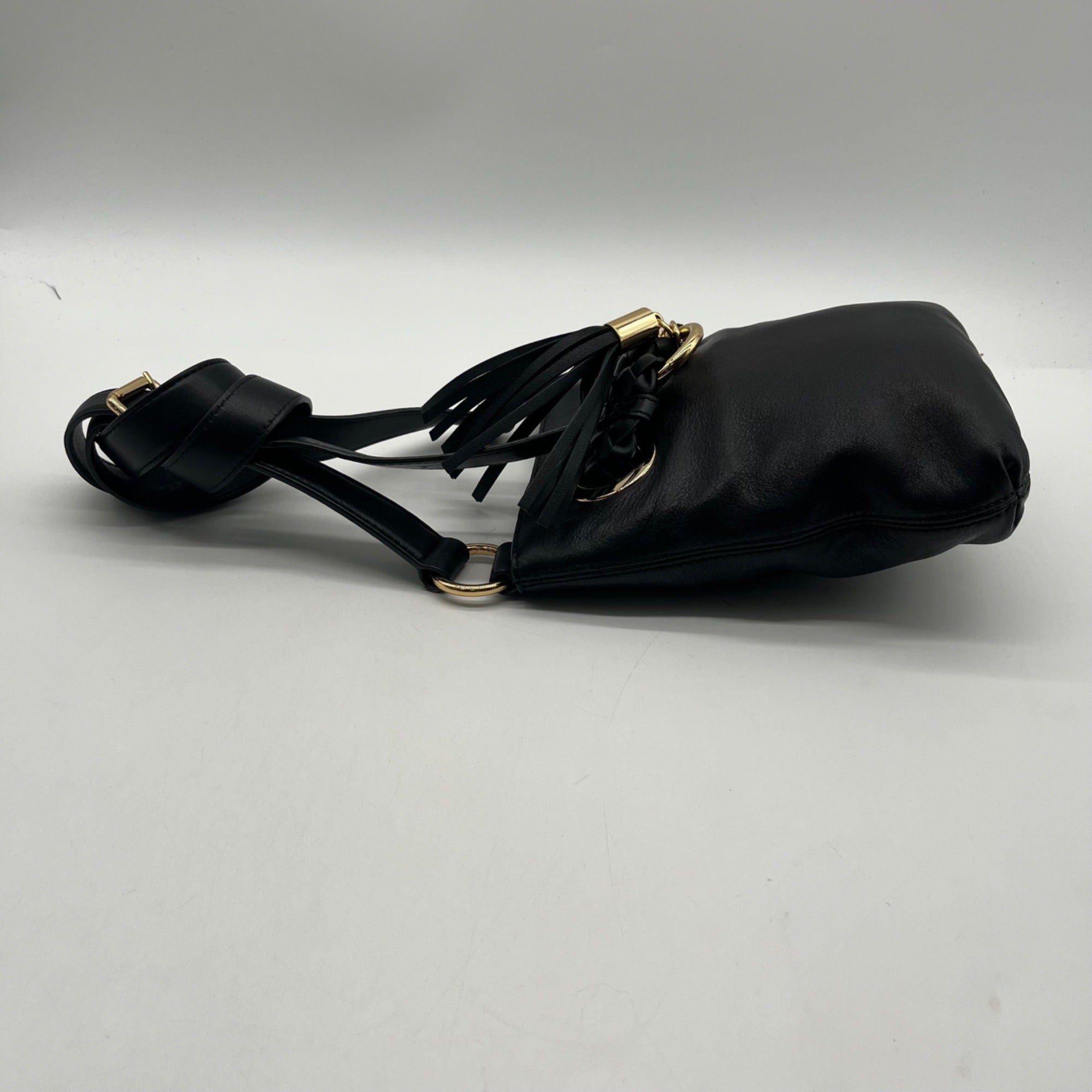 Michael Kors Black Camden Hobo Crossbody Bag