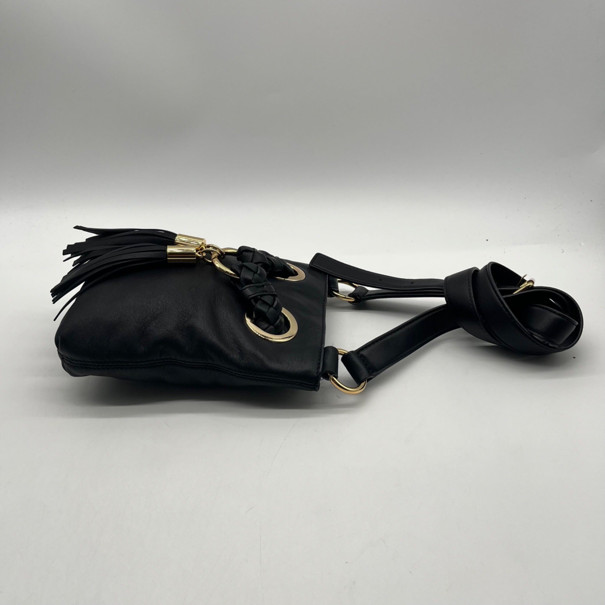 Michael Kors Black Camden Hobo Crossbody Bag