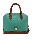 Dooney & Bourke Spearmint Pebbled Leather Zip Zip Satchel Bag