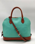 Dooney & Bourke Spearmint Pebbled Leather Zip Zip Satchel Bag