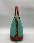 Dooney & Bourke Spearmint Pebbled Leather Zip Zip Satchel Bag