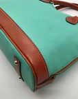 Dooney & Bourke Spearmint Pebbled Leather Zip Zip Satchel Bag