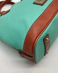 Dooney & Bourke Spearmint Pebbled Leather Zip Zip Satchel Bag