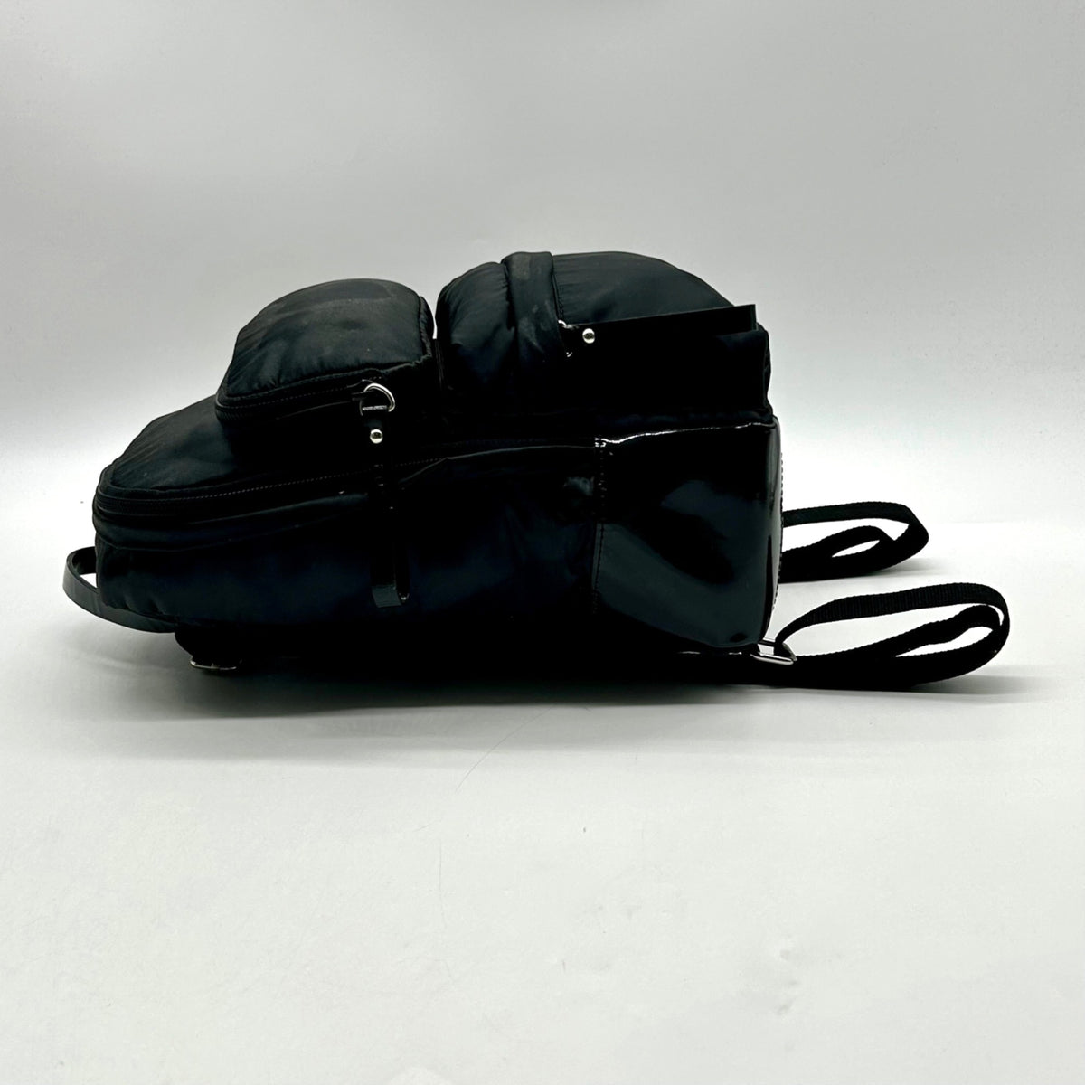 Furla Black Nylon Mini Backpack
