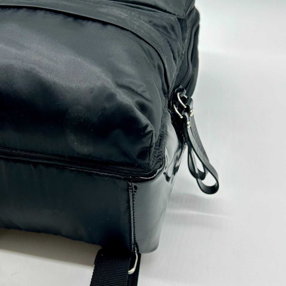 Furla Black Nylon Mini Backpack