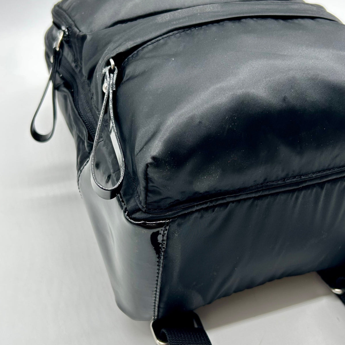 Furla Black Nylon Mini Backpack