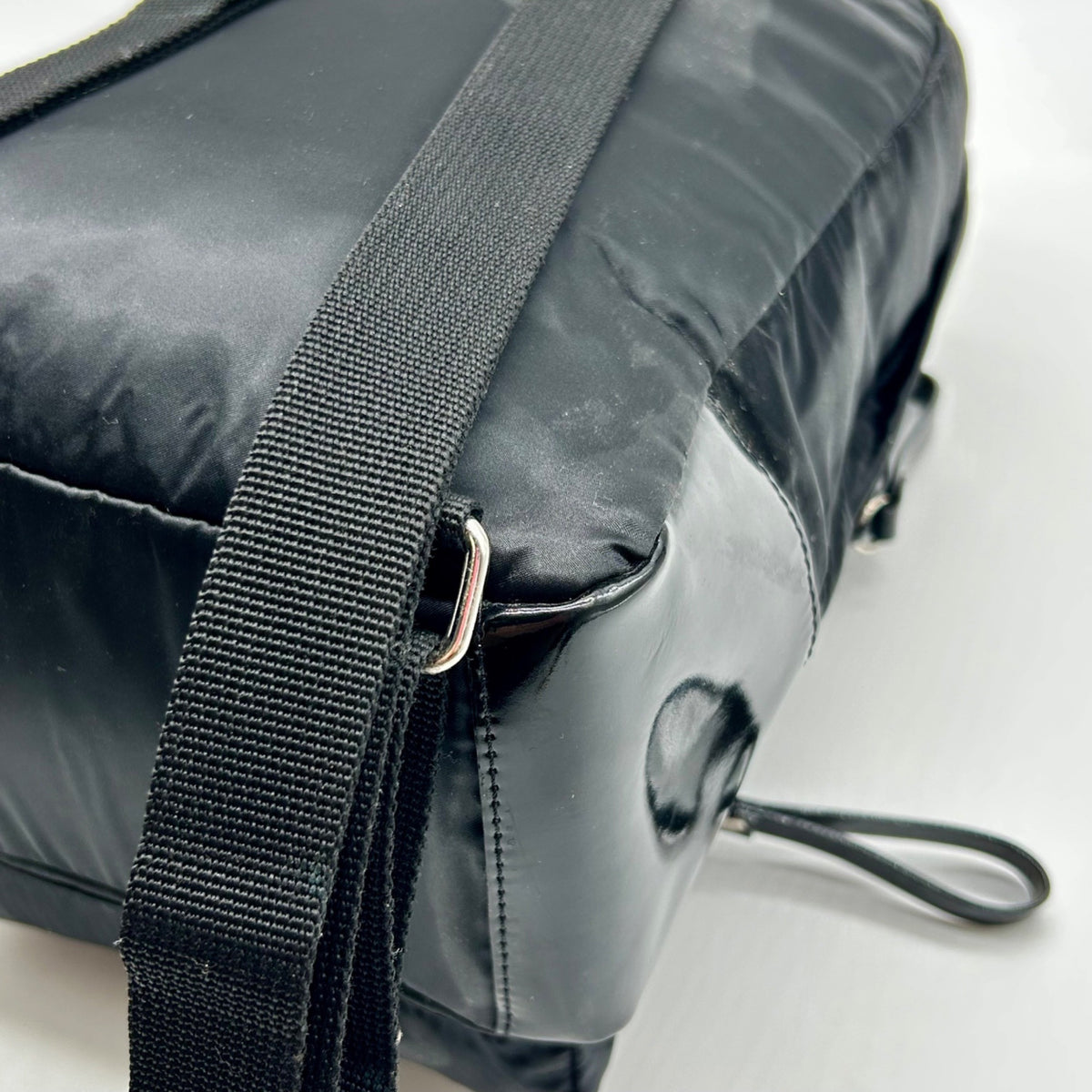 Furla Black Nylon Mini Backpack
