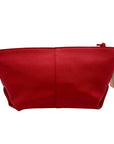 On 34th Red Pebbled Leather Shoulder Bag