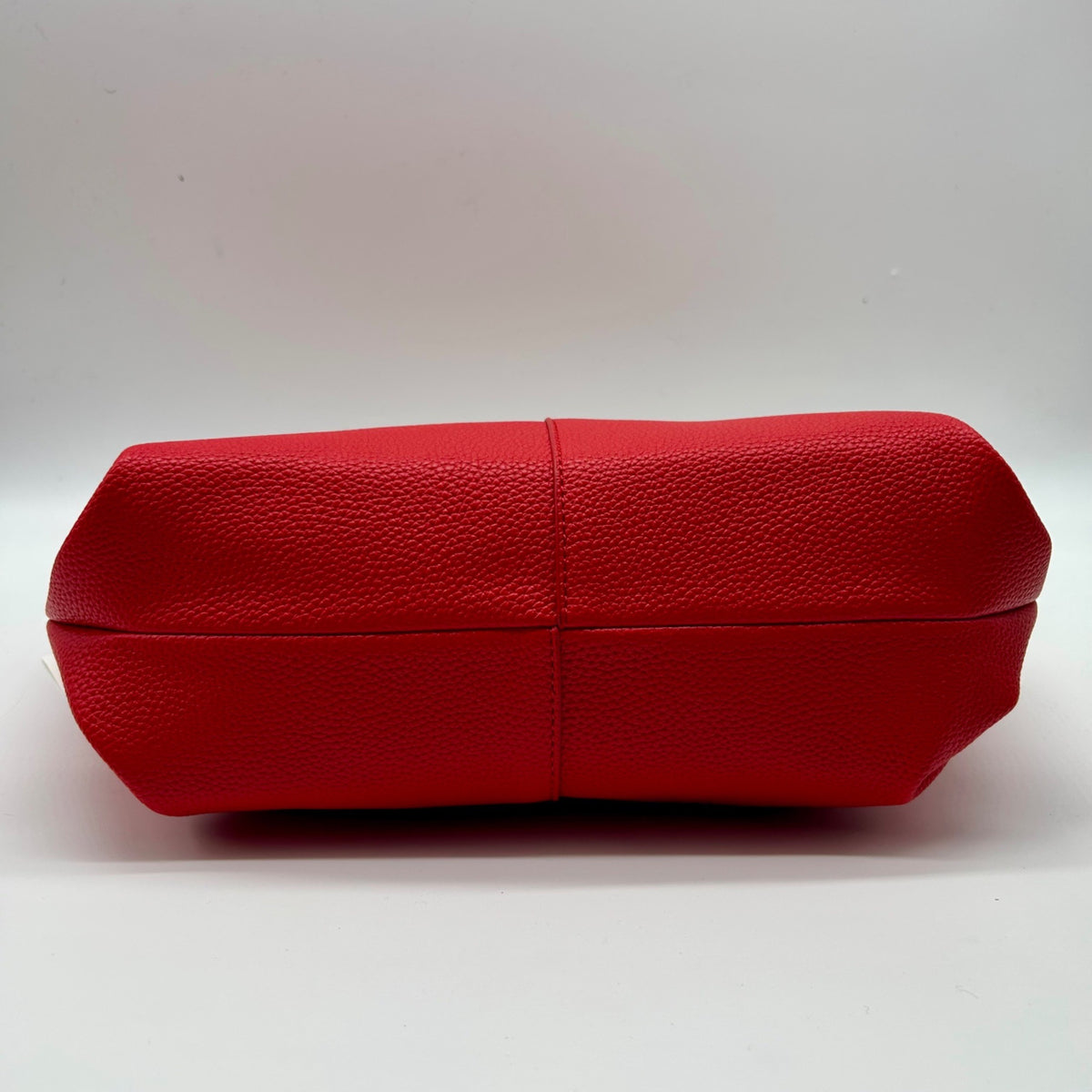 On 34th Red Pebbled Leather Shoulder Bag