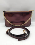 Michael Kors Oxblood Rouge Sombre Leather Shoulder Bag Gift Set