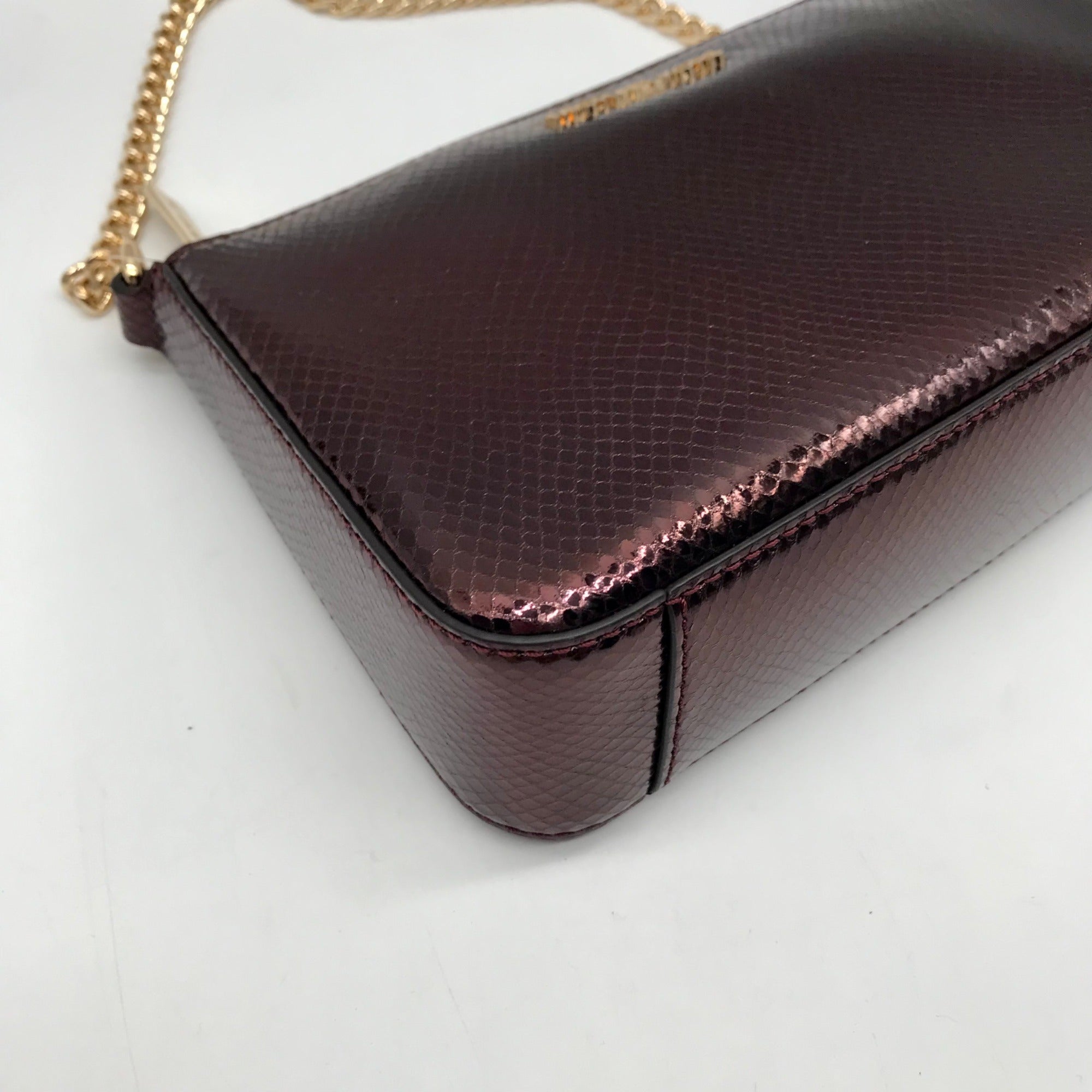 Michael Kors Oxblood Rouge Sombre Leather Shoulder Bag Gift Set