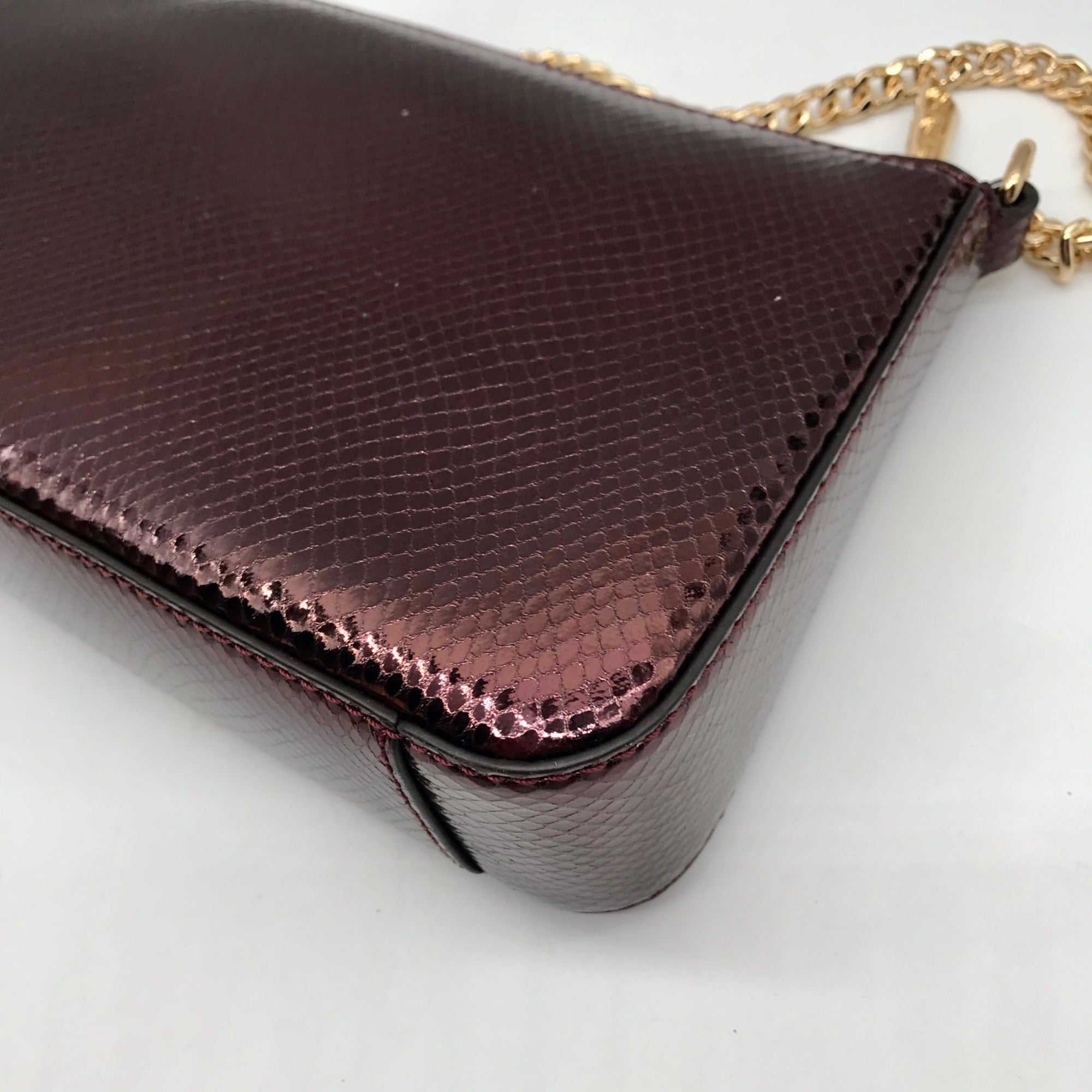 Michael Kors Oxblood Rouge Sombre Leather Shoulder Bag Gift Set