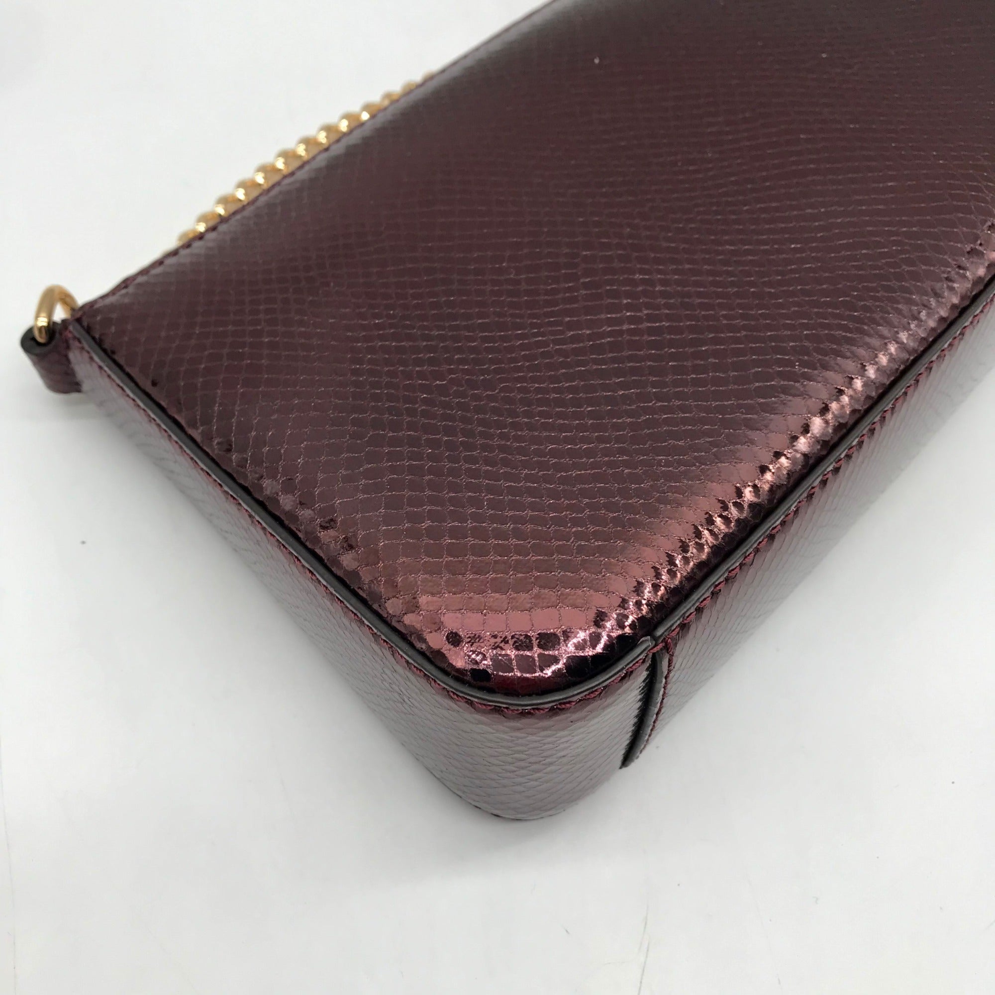 Michael Kors Oxblood Rouge Sombre Leather Shoulder Bag Gift Set