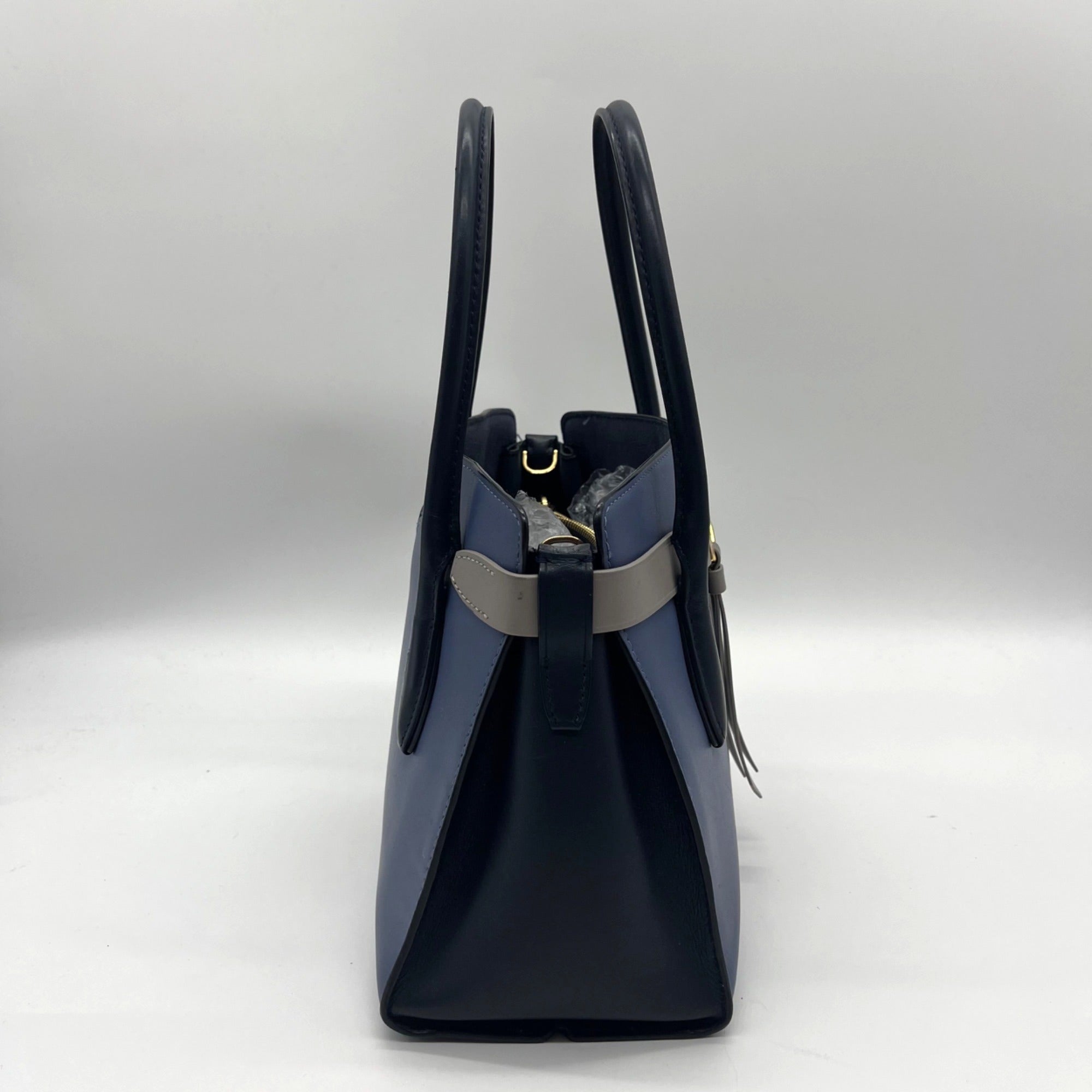 Kate Spade Blue Smooth Leather Toujours Satchel Bag