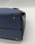 Kate Spade Blue Smooth Leather Toujours Satchel Bag