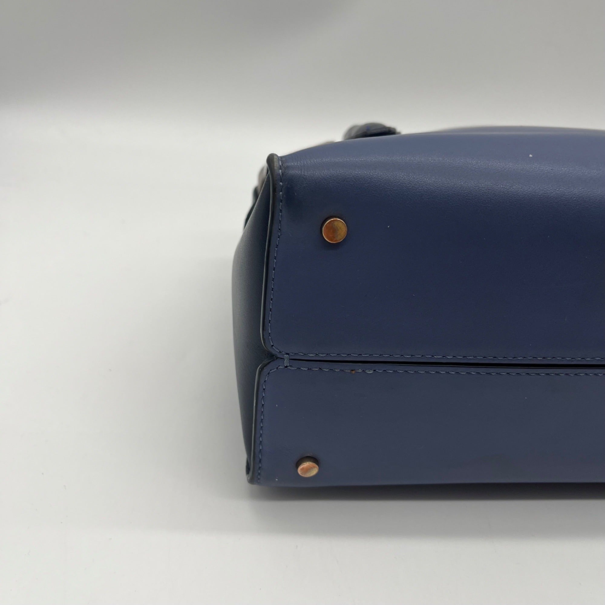 Kate Spade Blue Smooth Leather Toujours Satchel Bag
