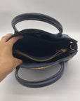 Kate Spade Blue Smooth Leather Toujours Satchel Bag