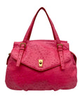 Marc Jacobs Pink Ostrich Leather Ozzie Aurora Shoulder Bag