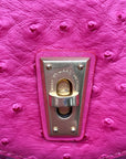 Marc Jacobs Pink Ostrich Leather Ozzie Aurora Shoulder Bag