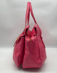 Marc Jacobs Pink Ostrich Leather Ozzie Aurora Shoulder Bag