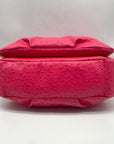 Marc Jacobs Pink Ostrich Leather Ozzie Aurora Shoulder Bag