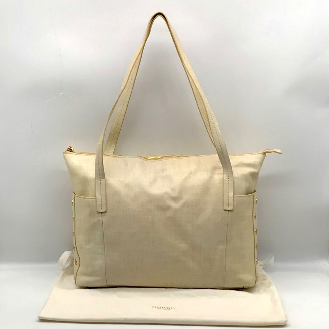 Hammitt Leather Semolina Cream Addie Large Shoulder Bag